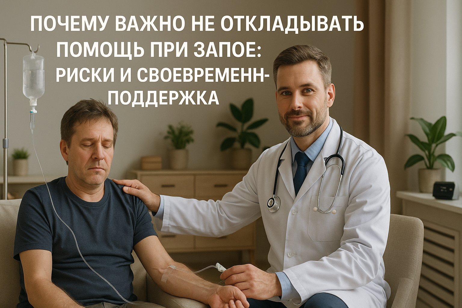 Почему важно не откладывать помощь при запое: риски и своевременная поддержка