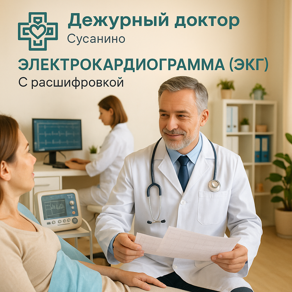 Электрокардиограмма (ЭКГ) с расшифровкой
